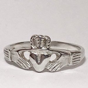 Sterling Silver Irish Claddagh Ring Size 7 9 10